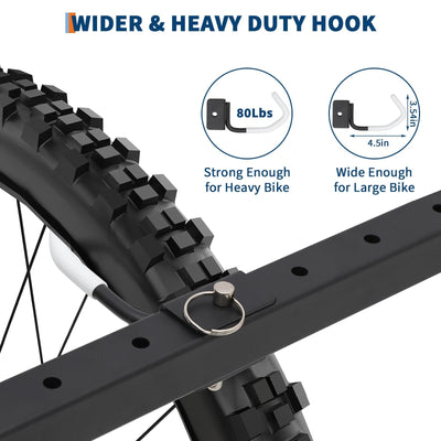 Garvee Heavy Duty Freestanding 5-Bike Rack – Solid Steel Frame, 300 lb Total Capacity, Indoor/Outdoor Bike Storage Stand