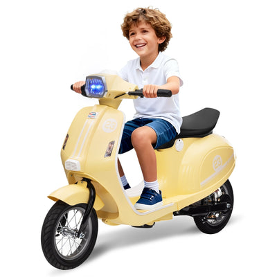 Garvee Ride - G Series: 24V 350W 14MPH Speed Rear Brake Twist Grip Throttle LED Light Blue Durable Pneumatic Tires Outdoor Riding
