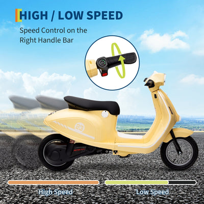 Garvee Ride - G Series: 24V 350W 14MPH Speed Rear Brake Twist Grip Throttle LED Light Blue Durable Pneumatic Tires Outdoor Riding