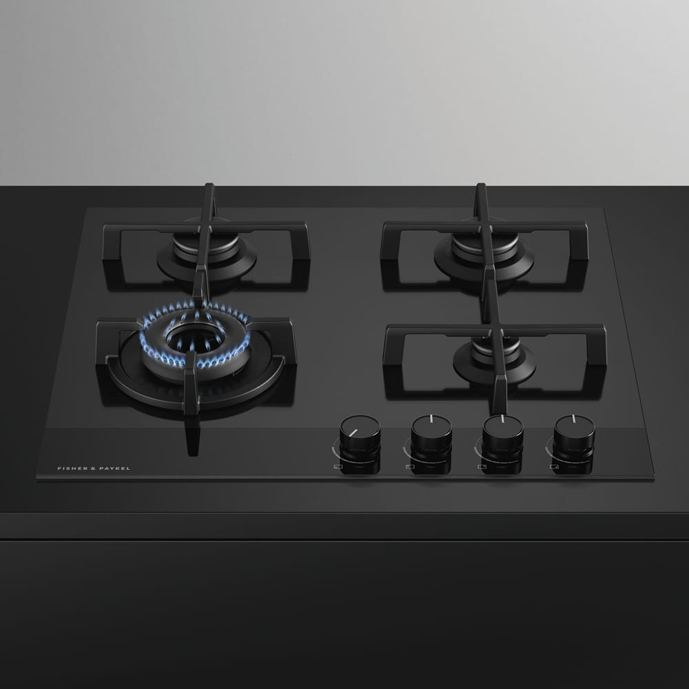 Fisher and Paykel CG604DNGGB4 Series 9 60cm 4 Burner Gas Hob Black