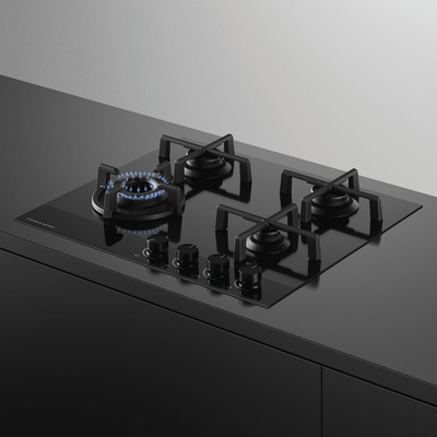 Fisher and Paykel CG604DNGGB4 Series 9 60cm 4 Burner Gas Hob Black
