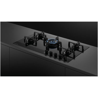 Fisher and Paykel CG905DLPGB4 Series 9 90cm 5 Burner Gas Hob Black Glass