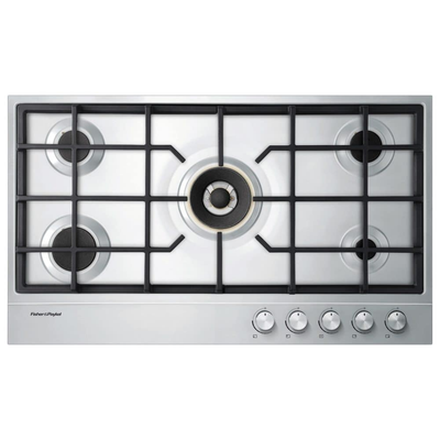Fisher and Paykel CG905DNGX1 Series 7 90cm 5 Burner Gas Hob Stainless Steel