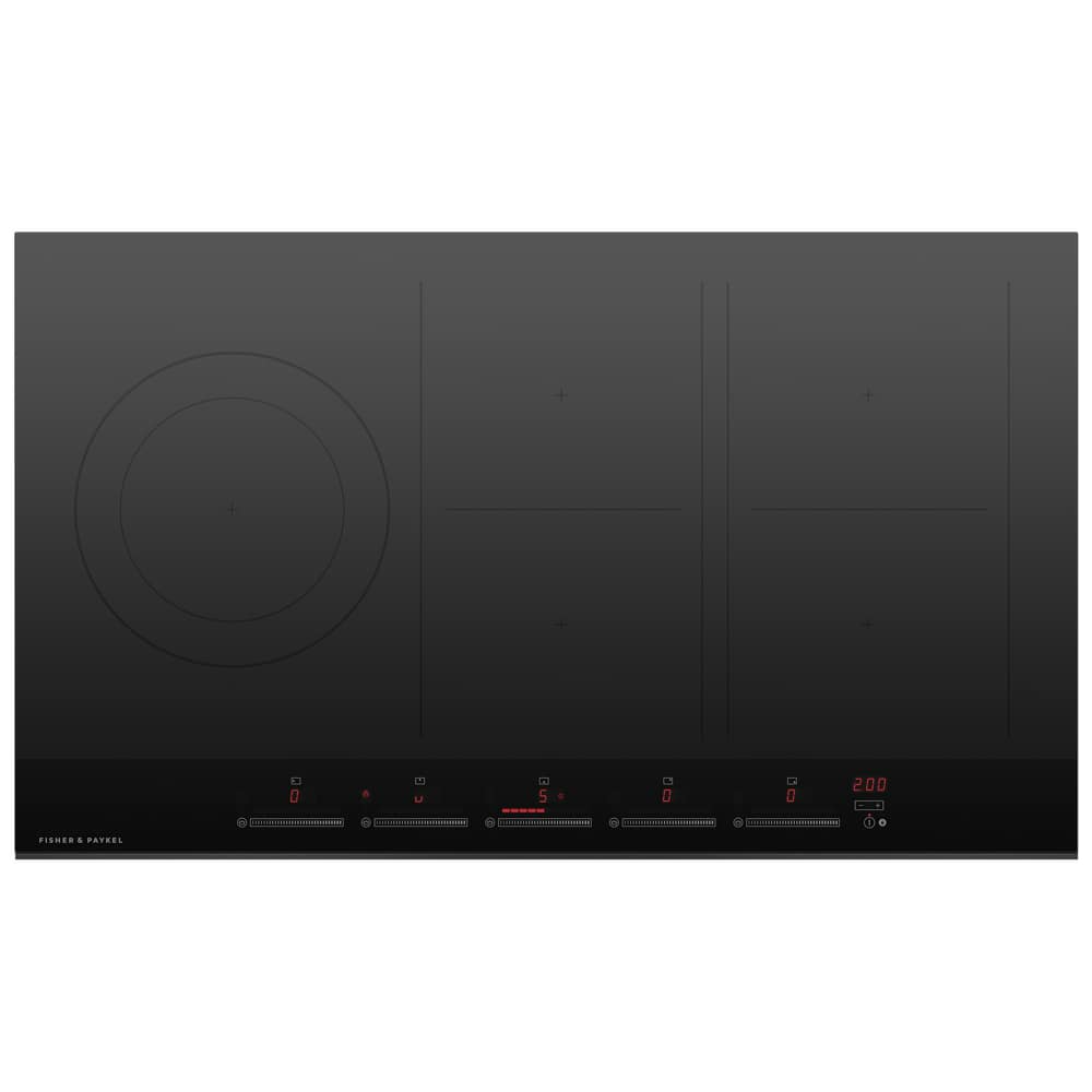 Fisher and Paykel CI905DTB4 Series 9 90cm Frameless 5 Zone Induction Hob Black