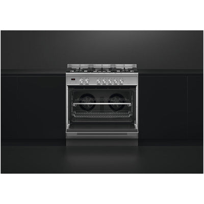 Fisher and Paykel OR90SDG4X1 Series 7 Contemporary Dual Fuel Range Cooker With Gas Hob Stainless Steel