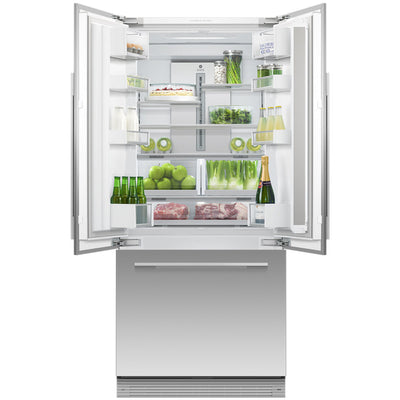 Fisher and Paykel RS80AU3 Integrated Plumbed-In American Fridge Freezer With Ice Maker