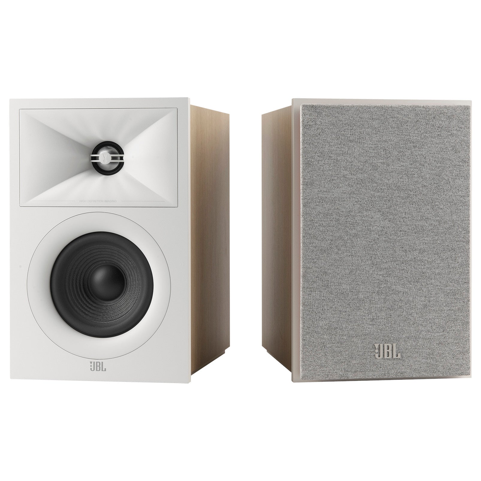 JBL STAGE240B 2 Way 4.5 Inch Bookshelf Speakers Pair White