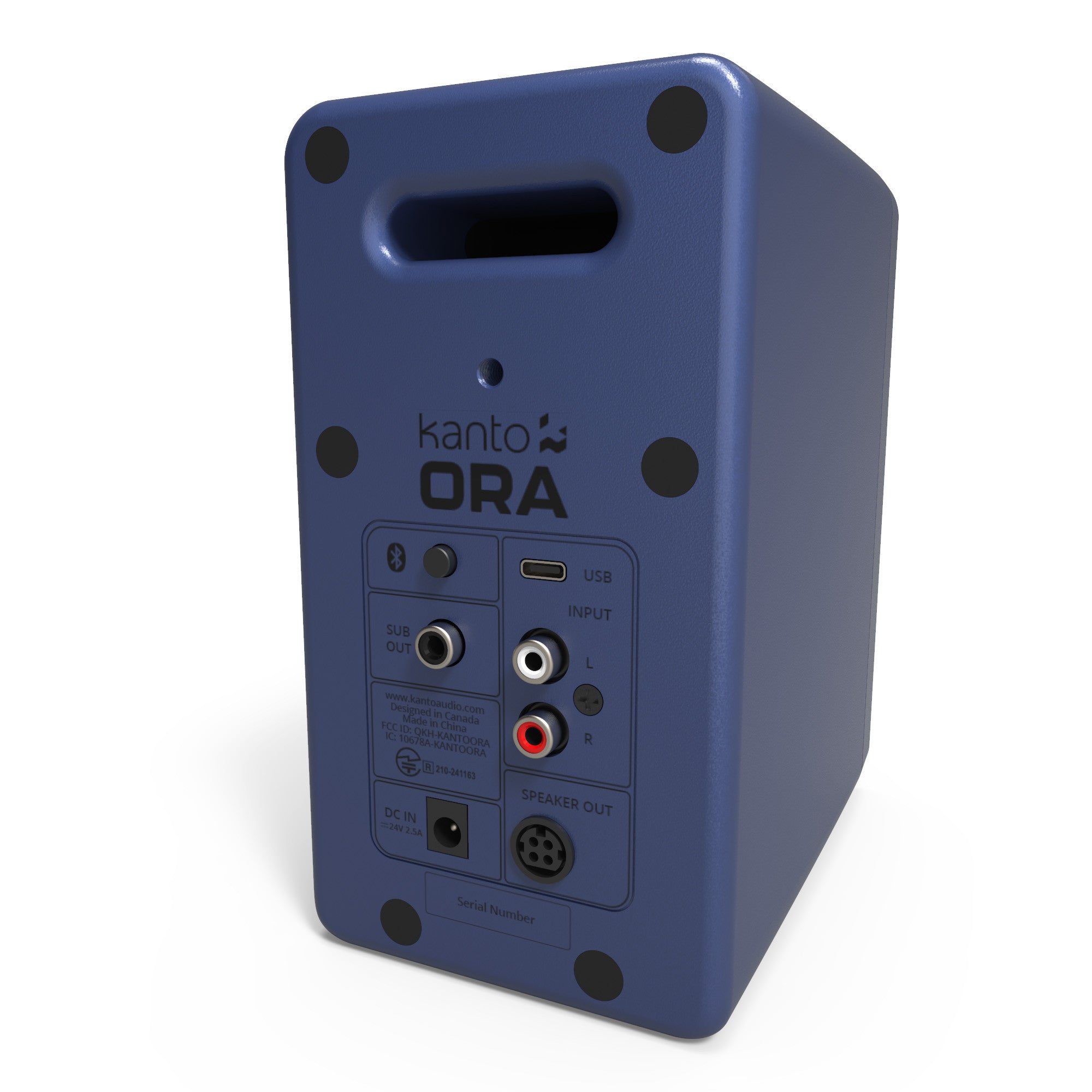 Kanto Ora Powered Reference Desktop Speakers with Bluetooth Indigo