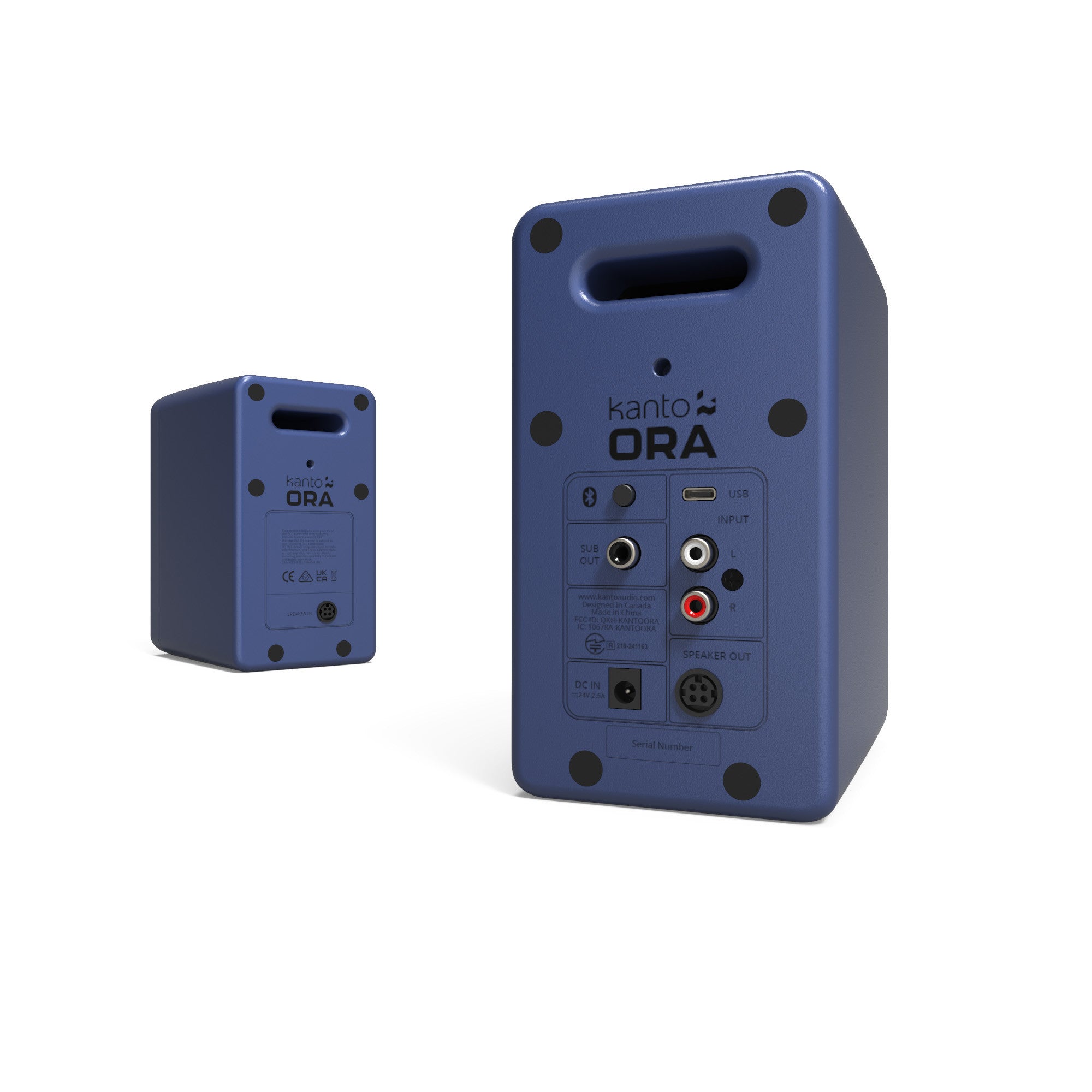 Kanto Ora Powered Reference Desktop Speakers with Bluetooth Indigo