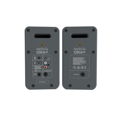 Kanto ORA4 140W Powered Reference Desktop Speakers with Bluetooth Grey