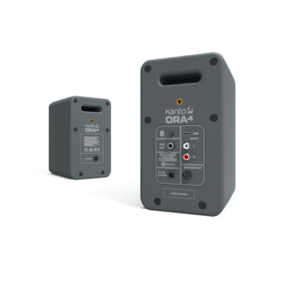 Kanto ORA4 140W Powered Reference Desktop Speakers with Bluetooth Grey