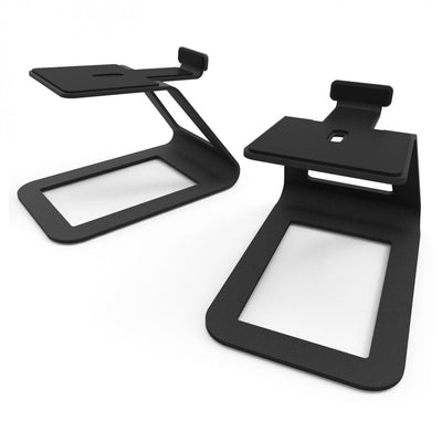 Kanto ORA4 140W Powered Reference Desktop Speakers with Bluetooth & SE4 Elevated Speaker Stands Black