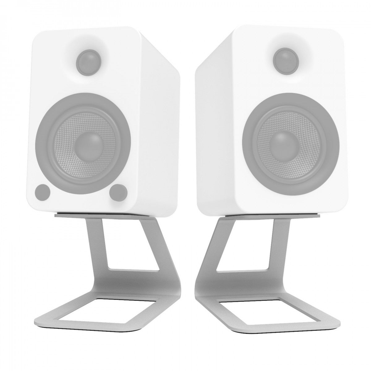 Kanto ORA4 140W Powered Reference Desktop Speakers with Bluetooth & SE4 Elevated Speaker Stands White