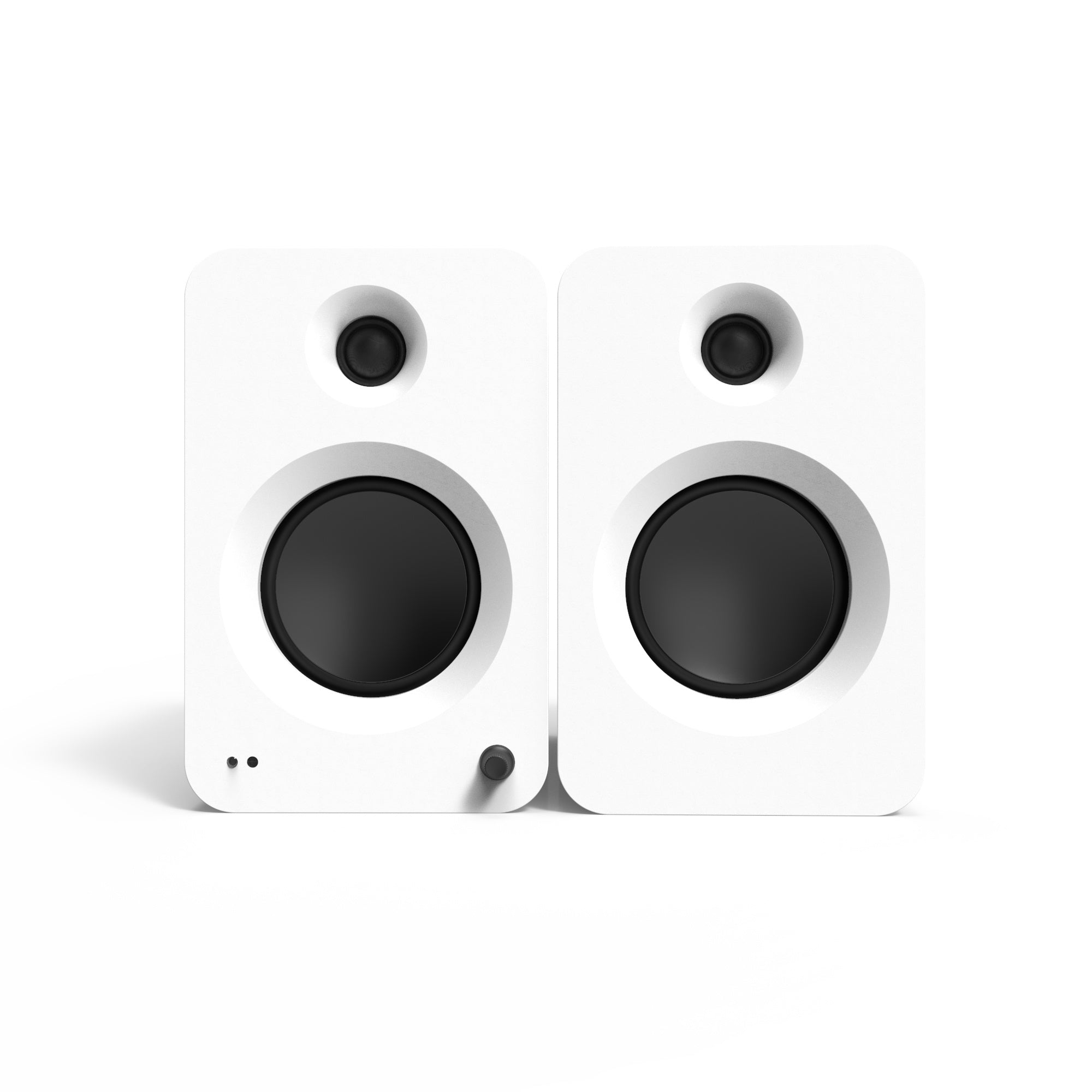Kanto REN 200W Powered Bookshelf Speakers Pair with HDMI ARC USB-C and Bluetooth 5.3 - Matte White