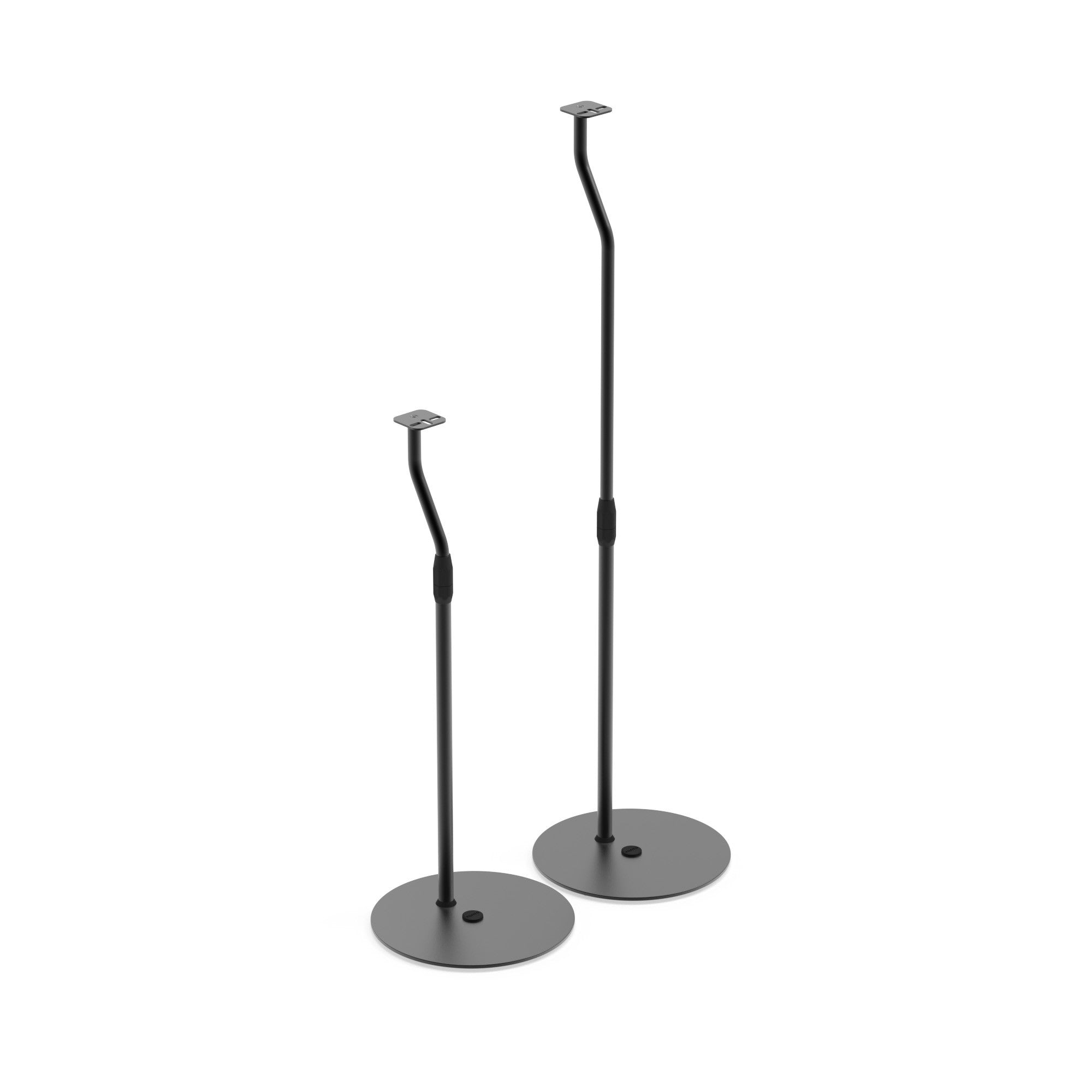Kanto SLH Height Adjustable Floor Universal Speaker Stands Black