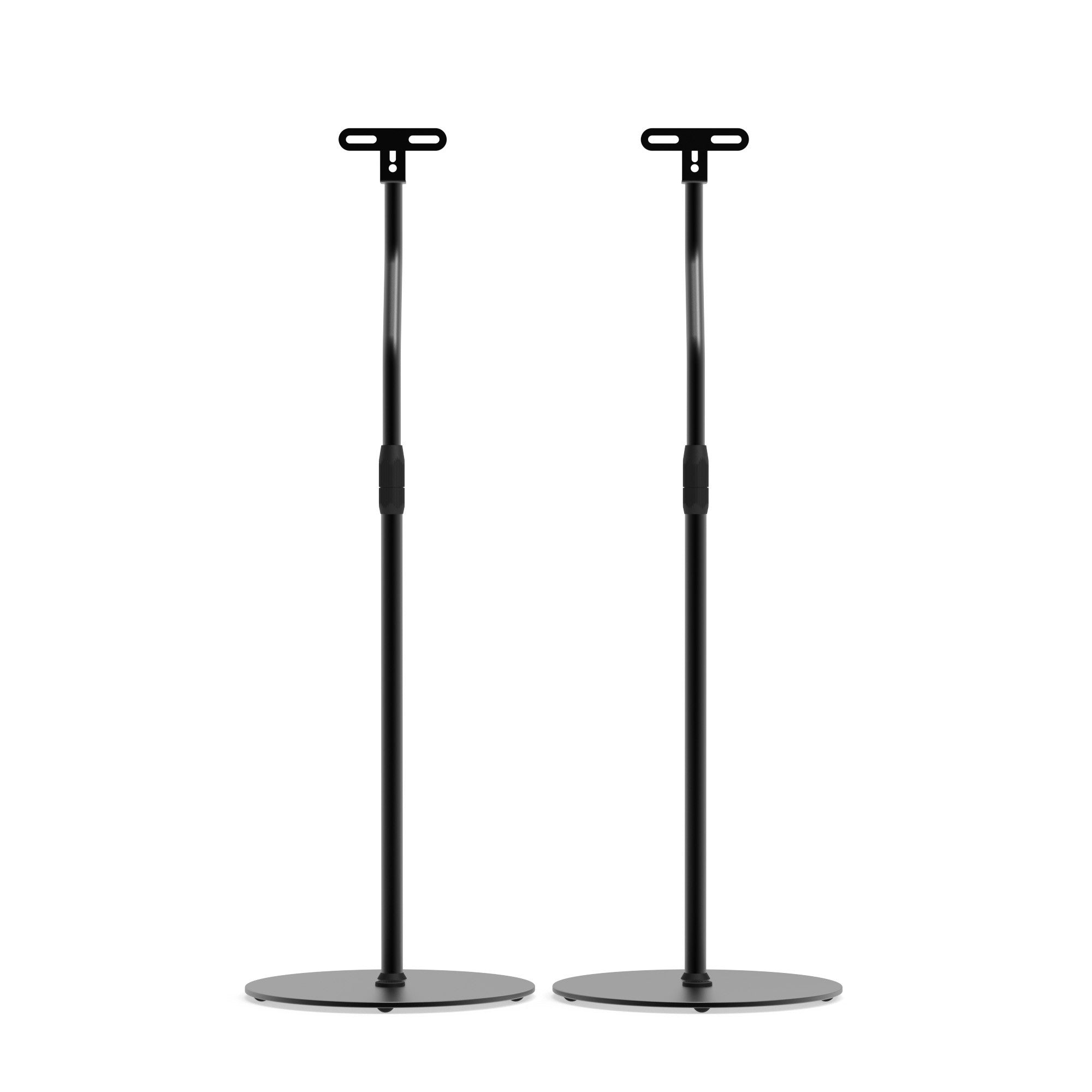Kanto SLH Height Adjustable Floor Universal Speaker Stands Black