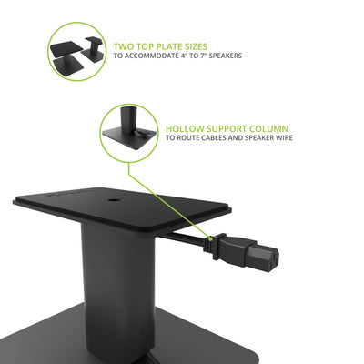 Kanto SP6 Heavy Duty Speaker Stands 6 Inch Black