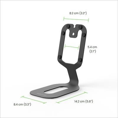 Kanto SU2 Rear-Mounted Desktop Stands for UKI and ORA Speakers Black
