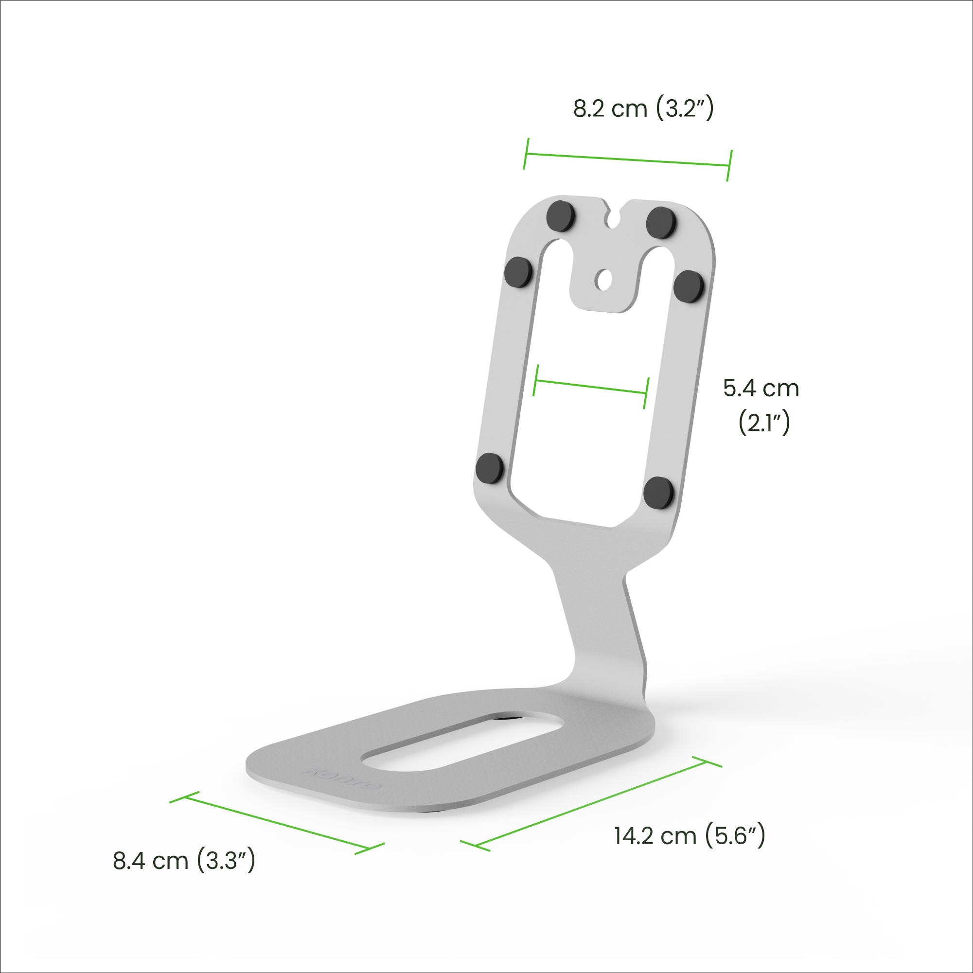 Kanto SU2 Rear-Mounted Desktop Stands for UKI and ORA Speakers White