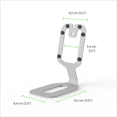 Kanto SU2 Rear-Mounted Desktop Stands for UKI and ORA Speakers White
