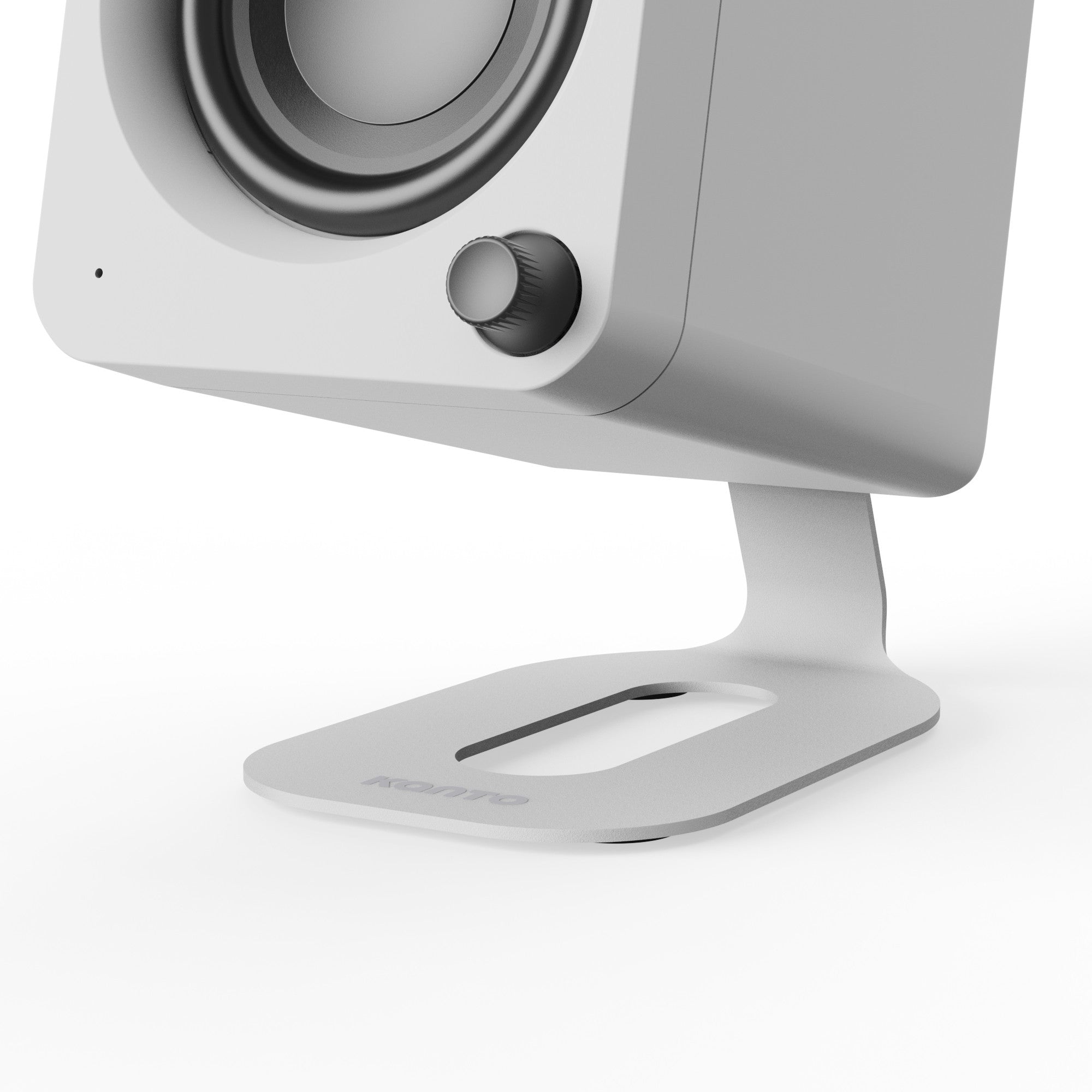 Kanto SU2 Rear-Mounted Desktop Stands for UKI and ORA Speakers White