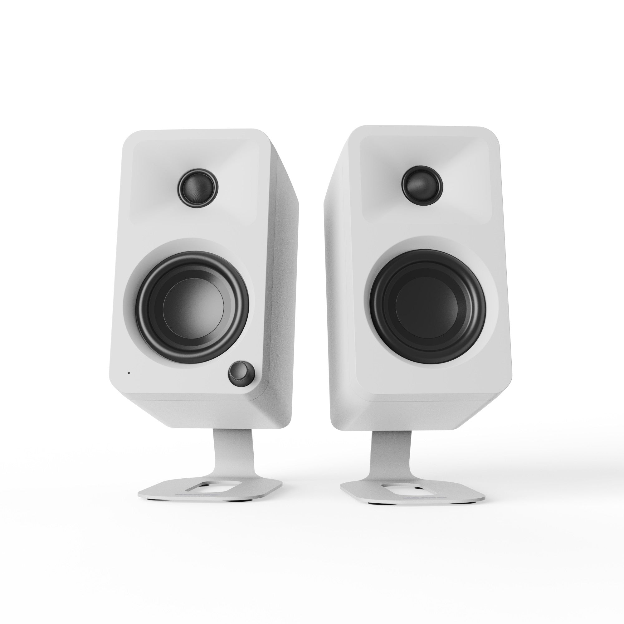 Kanto SU2 Rear-Mounted Desktop Stands for UKI and ORA Speakers White