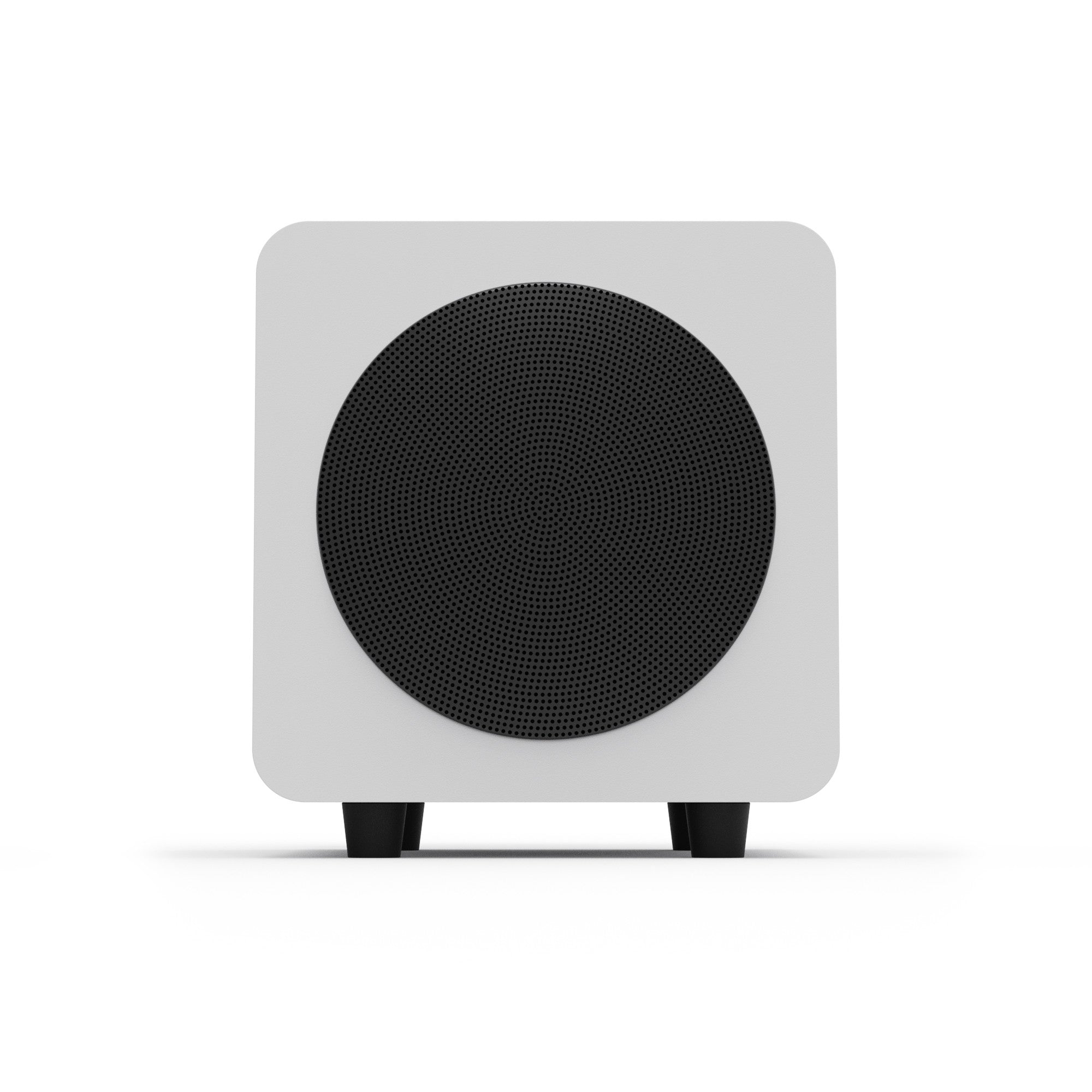 Kanto SUB6 200W 6 Inch Vinyl Subwoofer - Matte White with Black Grill