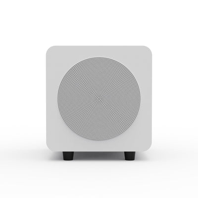 Kanto SUB6 200W 6 Inch Vinyl Subwoofer - Matte White with White Grill