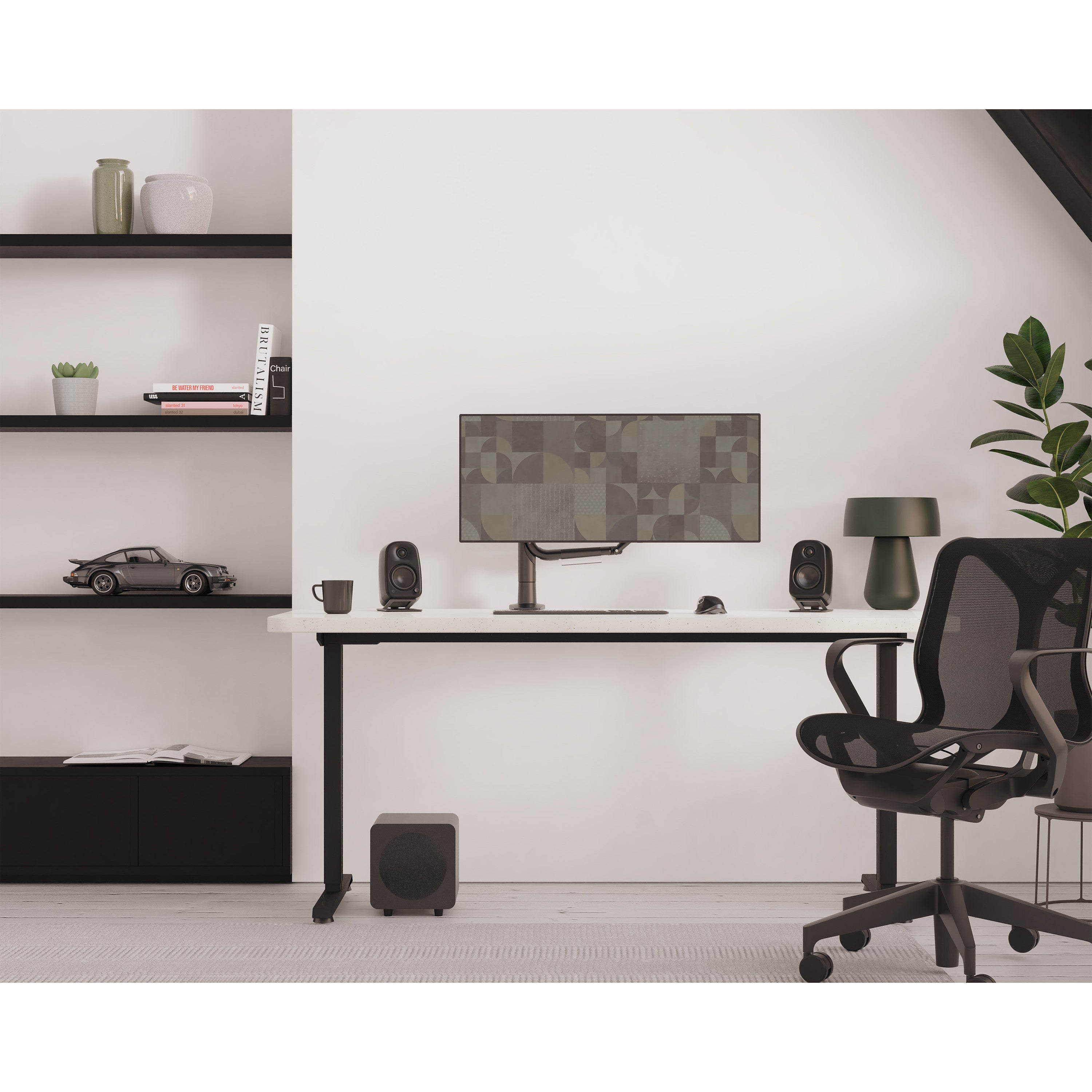 Kanto UKI 100W Bluetooth Desktop Speakers Pair Black
