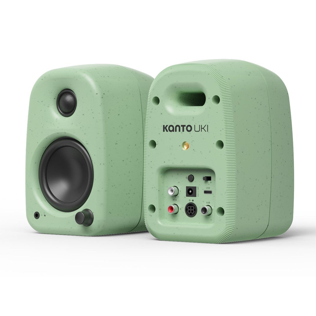 Kanto UKI 100W Bluetooth Desktop Speakers Pair Sage Green