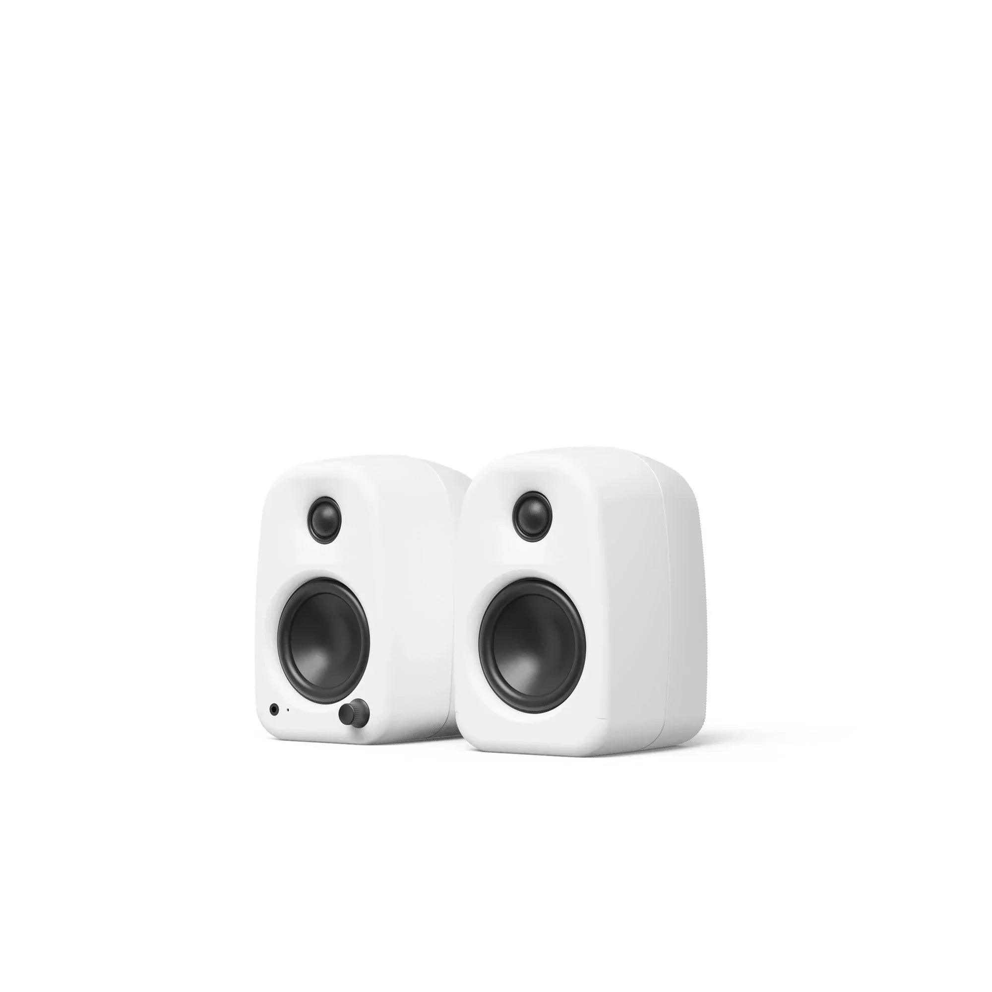 Kanto UKI 100W Bluetooth Desktop Speakers With SPW3 Universal Speaker Wall Mount White