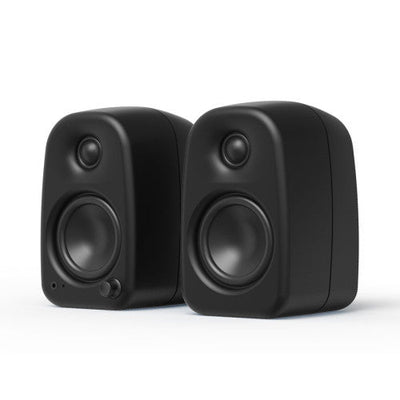 Kanto UKI 100W Bluetooth Speakers with Kanto SU2 Desktop Speaker Stands Black