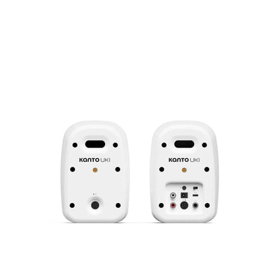 Kanto UKI 100W Bluetooth Speakers with Kanto SU2 Desktop Speaker Stands White