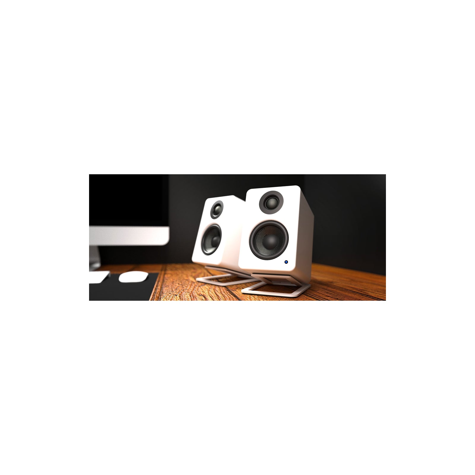 Kanto YU2 Powered Desktop Speakers Matte White