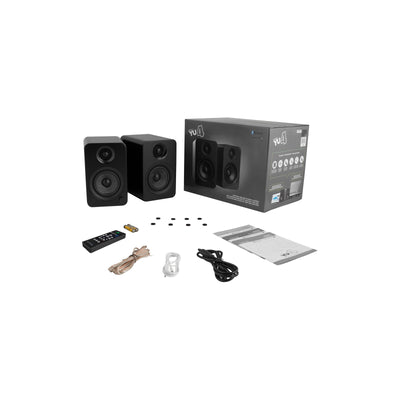 Kanto YU4 Powered Bookshelf Speakers With Bluetooth Matte Black