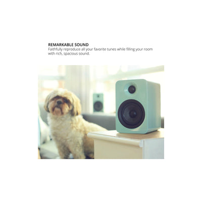 Kanto YU4 Powered Bookshelf Speakers With Bluetooth Matte White