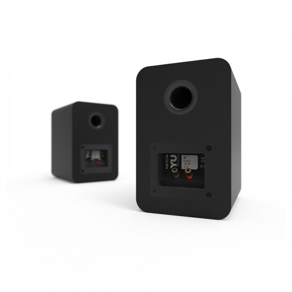 Kanto YUP4 Passive 4 inch Bookshelf Speakers Matte Black