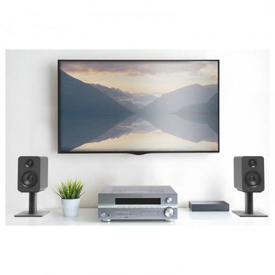 Kanto YUP4 Passive 4 inch Bookshelf Speakers Matte Black