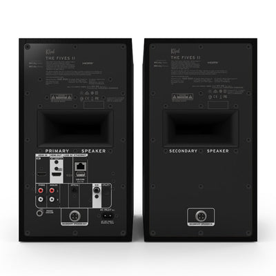 Klipsch The Fives II Active Bookshelf Speakers - Ebony