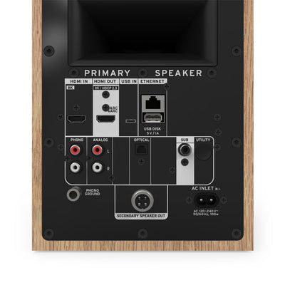 Klipsch The Fives II Active Bookshelf Speakers Pair - Red Oak