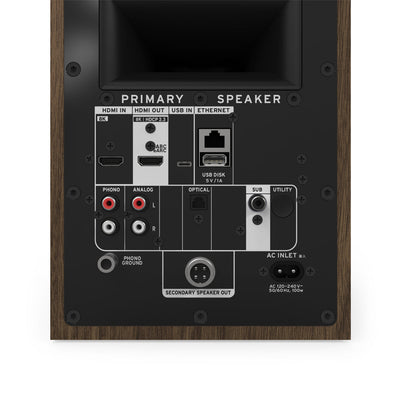 Klipsch The Fives II Active Bookshelf Speakers Pair - Walnut