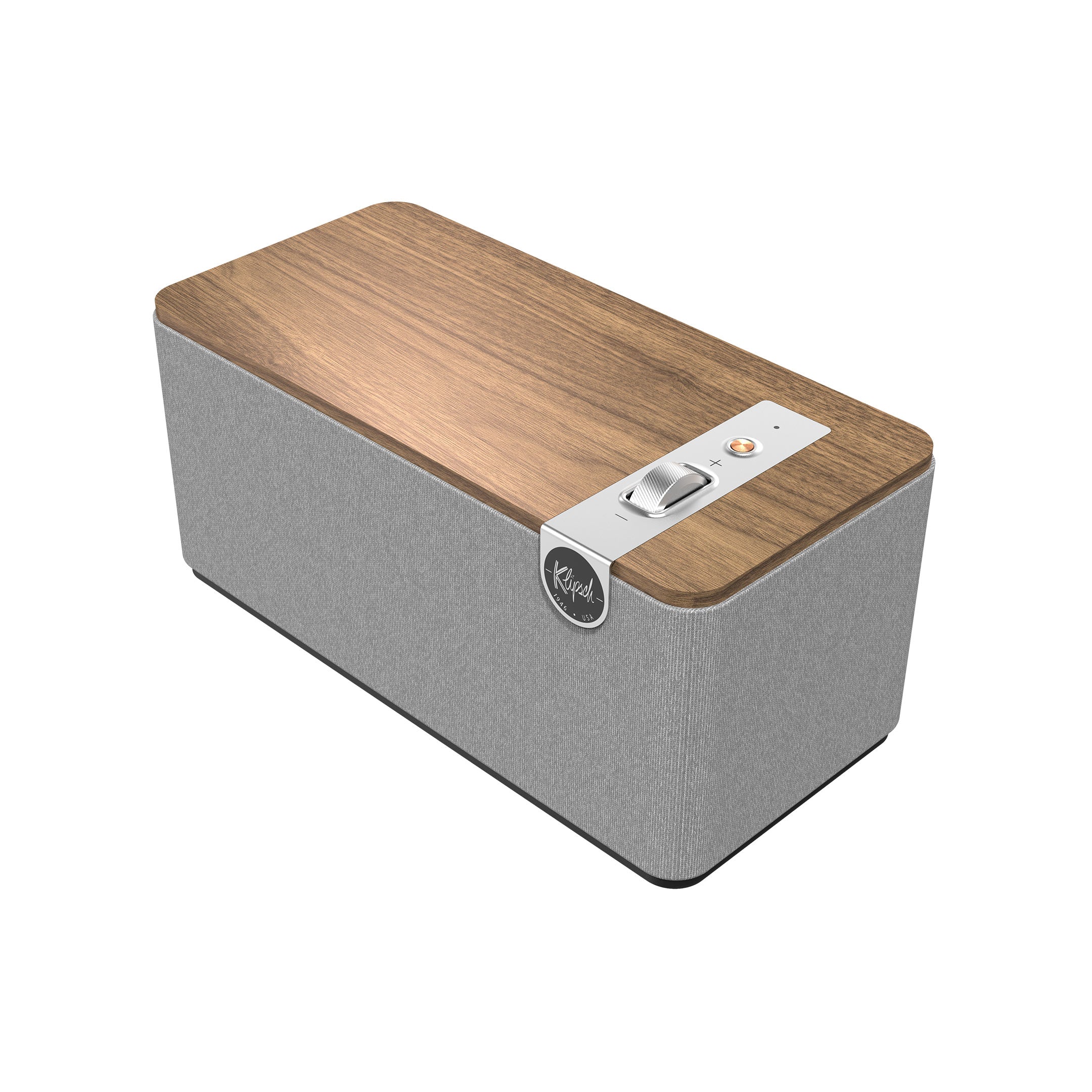 Klipsch The One Plus Premium Multiroom Bluetooth Wireless Speaker Walnut