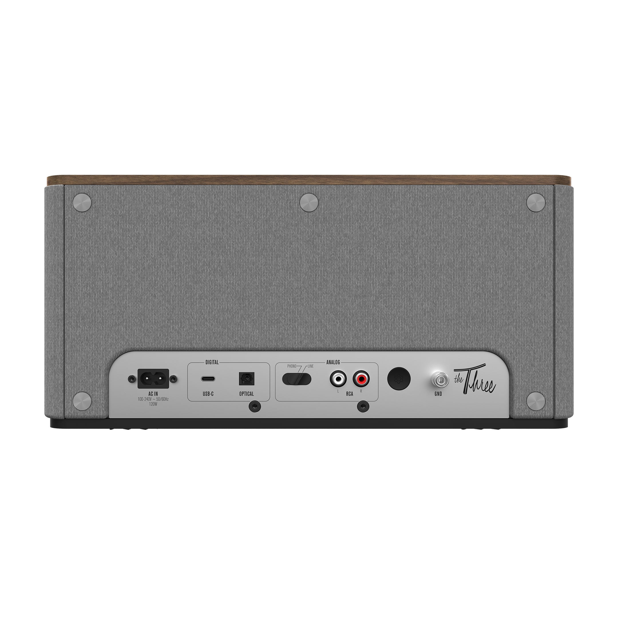 Klipsch The Three Plus Premium Multiroom Bluetooth Wireless Speaker Walnut