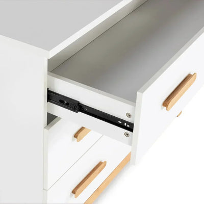 dadada LaLa Big 6-drawer Dresser - White/Natural