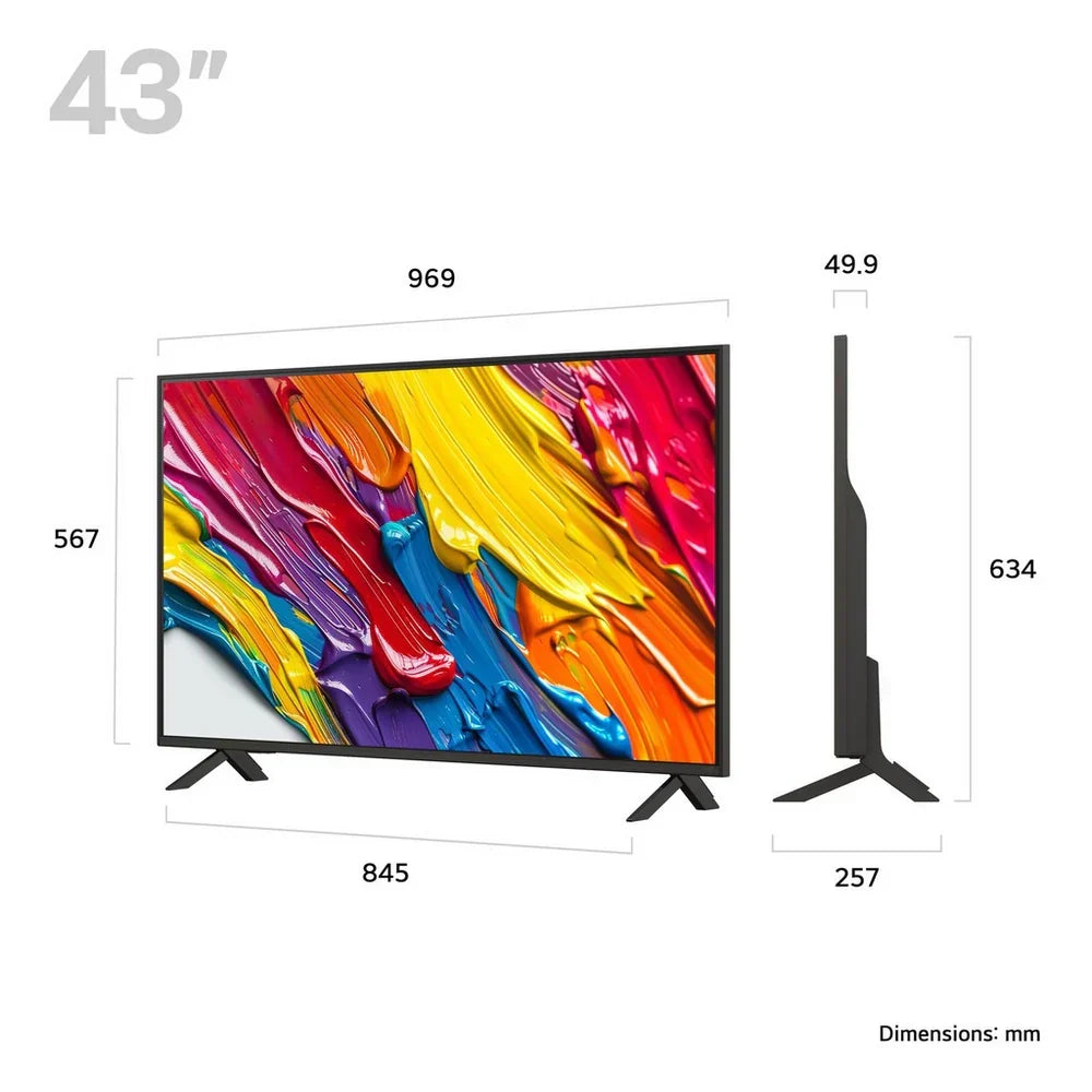 LG 43QNED84A6C 43 Inch QNED AI QNED84 HDR 4K Ultra HD Smart TV
