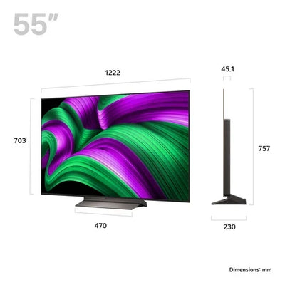 LG OLED55C56LB 55 Inch OLED evo AI C5 4K Ultra HD HDR Smart TV