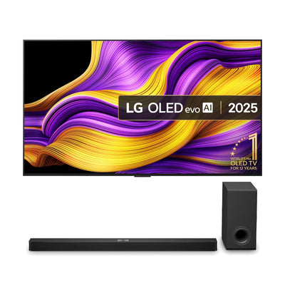 LG OLED55G54LW 55 Inch OLED evo AI G5 4K UHD HDR Smart TV with LG US90TY 5.1.3ch Soundbar Bundle