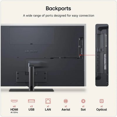 LG OLED55G66LS 55 Inch OLED Evo AI G6 4K Ultra HD HDR Smart TV (Stand Version) 2026