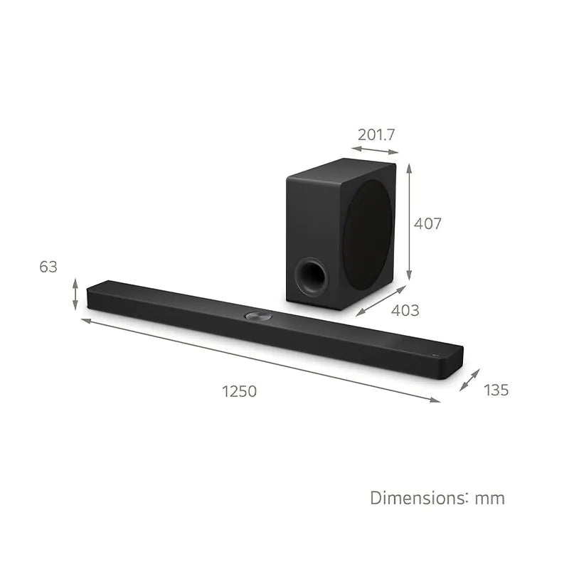 LG OLED65C56LB 65 Inch C5 OLED EVO 4K UHD HDR Smart TV with LG US90TY 5.1.3ch Soundbar Bundle