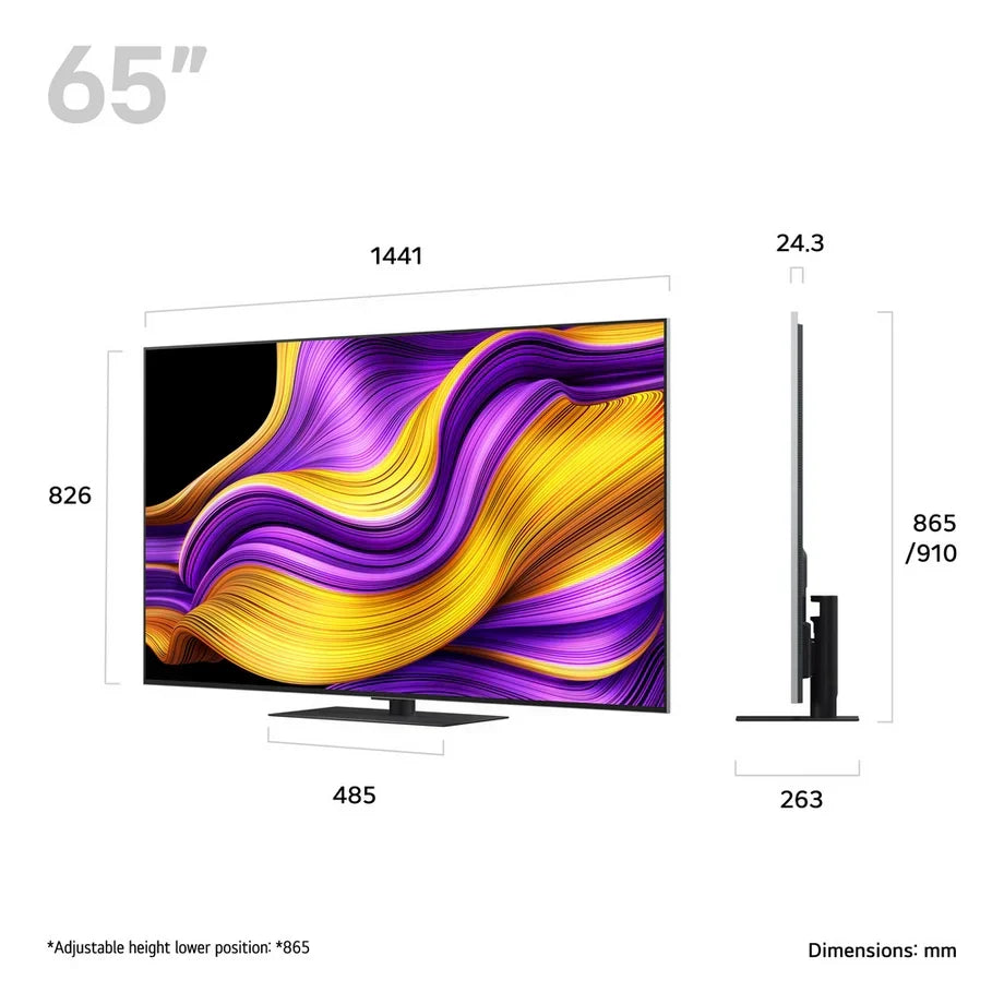 LG OLED65G56LS 65 Inch OLED Evo AI G5 4K Ultra HD HDR Smart TV